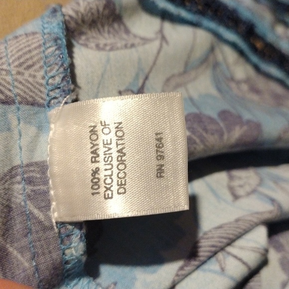 Blue Floral J Jill Midi Dress S - Picture 6 of 7